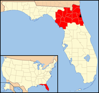 Karte Bistum Saint Augustine
