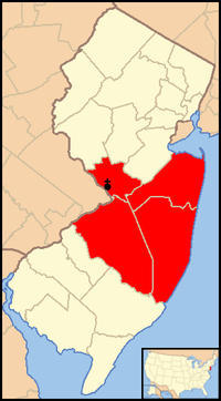 Karte Bistum Trenton