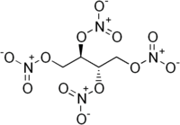 Struktur von Erythritoltetranitrat