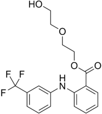 Strukturformel von Etofenamat