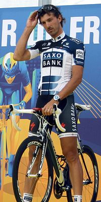 Cancellara bei der Tour de France-Teampräsentation 2010