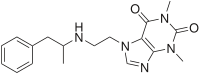 Strukturformel von Fenetyllin