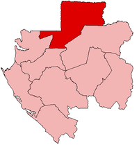 Karte Bistum Oyem