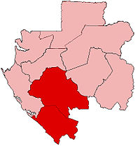 Karte Bistum Mouila