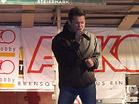 Gernot Pachernigg bei einem Auftritt in Obdach im März 2007