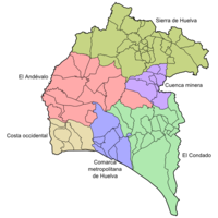 Comarcas der Provinz Huelva