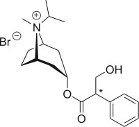 Strukturformel von Ipratropiumbromid
