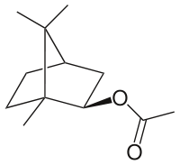 Strukturformel von Isobornylacetat