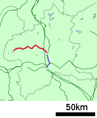 Strecke der Agatsuma-Linie
