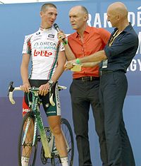 Jurgen Van Den Broeck bei der Tour de France-Teampräsentation 2010