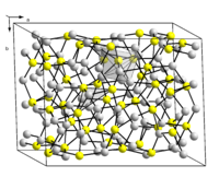 Kristallstruktur von Kupfer(I)-sulfid