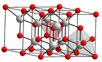 Kristallstruktur von Cer(III)-oxid