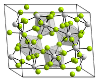 Kristallstruktur von Plutonium(IV)-fluorid