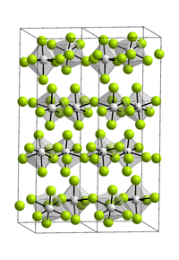 Kristallstruktur von Vanadium(V)-fluorid