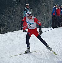 Skjeldal beim Rennen am Holmenkollen in Oslo 2006