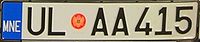 License plate of Montenegro since 2008.jpg
