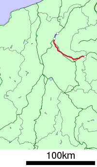 Strecke der Shinano-Linie