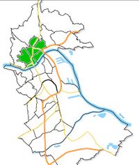 Statistische Bezirke des Linzer Stadtteils Urfahr