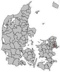 Lage von Ballerup Kommune in Dänemark