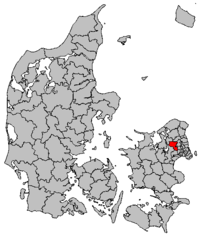 Lage von Egedal Kommune in Dänemark
