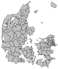 Lage von Herlev Kommune in Dänemark