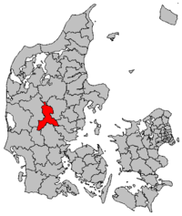 Lage von Ikast-Brande Kommune in Dänemark
