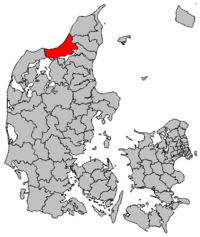 Lage von Jammerbugt Kommune in Dänemark