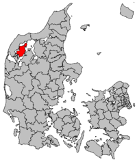 Lage von Morsø in Dänemark