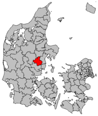 Lage von Skanderborg in Dänemark