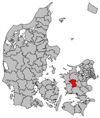 Lage von Sorø Kommune in Dänemark