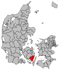 Lage von Svendborg in Dänemark
