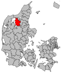Lage von Vesthimmerland in Dänemark