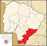 Karte Bistum Naviraí