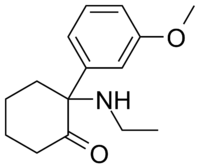 Struktur von Methoxetamin