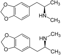 Strukturformel von MDMA