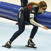 Nancy Swider-Peltz Jr. beim Weltcup in Heerenveen 2008