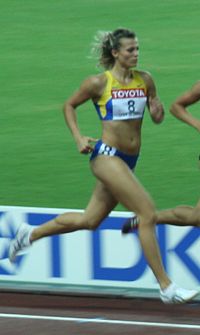 Natalja Dobrynska bei den Weltmeisterschaften 2007