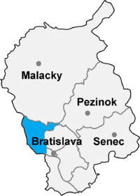 Okres Bratislava IV in der Slowakei
