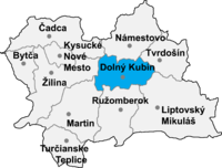 Okres Dolný Kubín in der Slowakei