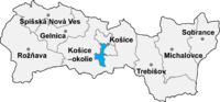 Okres Košice II in der Slowakei