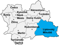 Okres Liptovský Mikuláš in der Slowakei