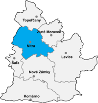 Okres Nitra in der Slowakei