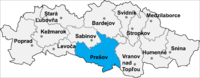Okres Prešov in der Slowakei
