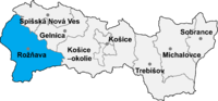 Okres Rožňava in der Slowakei