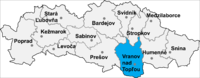 Okres Vranov nad Topľou in der Slowakei