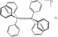 Struktur von µ-Nitrido-bis(triphenylphosphan)-chlorid