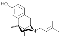 Struktur von Pentazocin