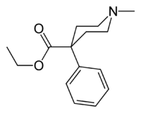 Struktur von Pethidin