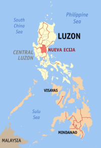 Karte Bistum Cabanatuan