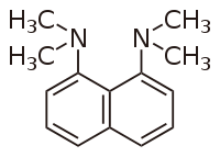 Strukturformel von 1,8-Bis(N,N-dimethylamino)-naphthalin
